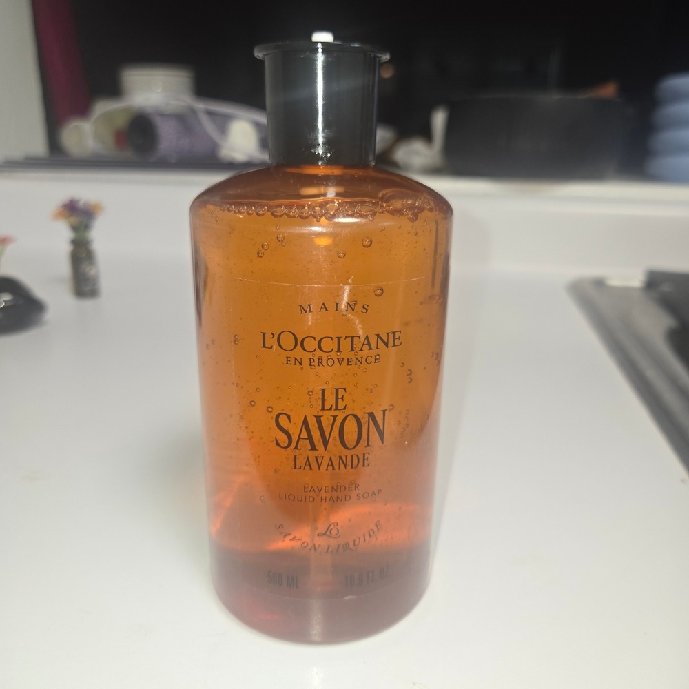 L'Occitane Lavender Liquid Hand Soap 16.9 oz 500 mL New Unused Broken Pump - Picture 7 of 7